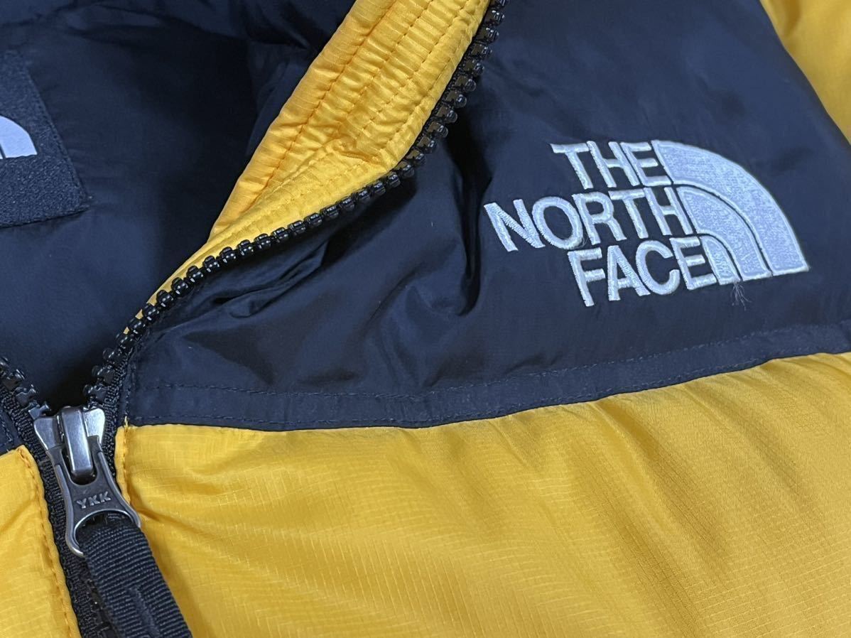 サイズL THE NORTH FACE NUPTSE JAKET ND91841 DOWN JAKET ノースフェイス ヌプシ ダウンジャケット ライトニングイエロー×ブラック_画像5