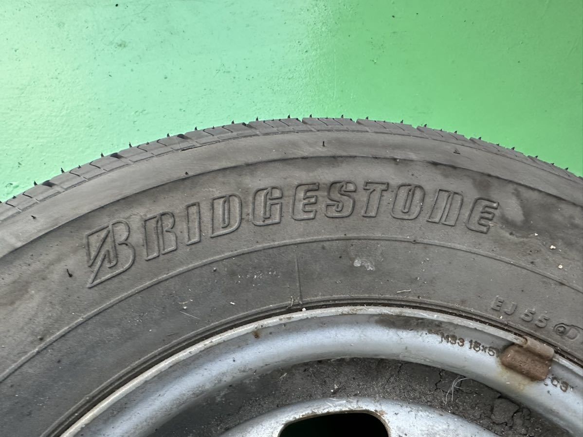 【103】BRIDGESTONE RD-613 STEEL 195/80R15 103/101L LT 6穴 スチールの画像5