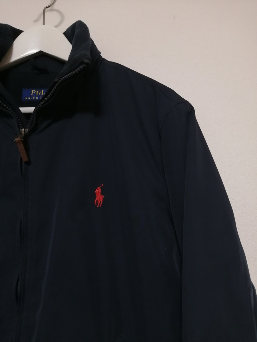 POLO RALPH LAUREN ポロラルフローレン　S ブルゾン ネイビー　スイングトップ　ドリズラージャケット　ハリントンジャケット/バラクータ_画像2