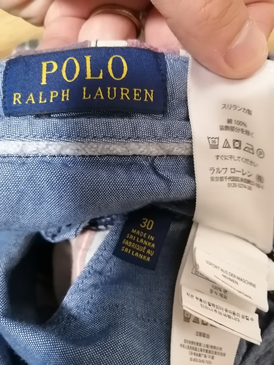 ポロラルフローレン　POLORALPHLAUREN パッチワーク　チェックショートパンツ　w30 OSAGARI_画像3