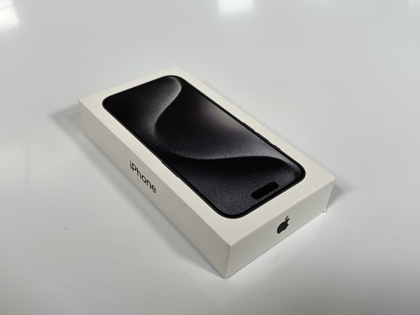 新品未開封/国内正規品/未使用/SIMフリー Apple iPhone15 Pro 本体 ブラックチタニウム/Black Titanium 128GB MTU73J/A アップルストア購入_画像1