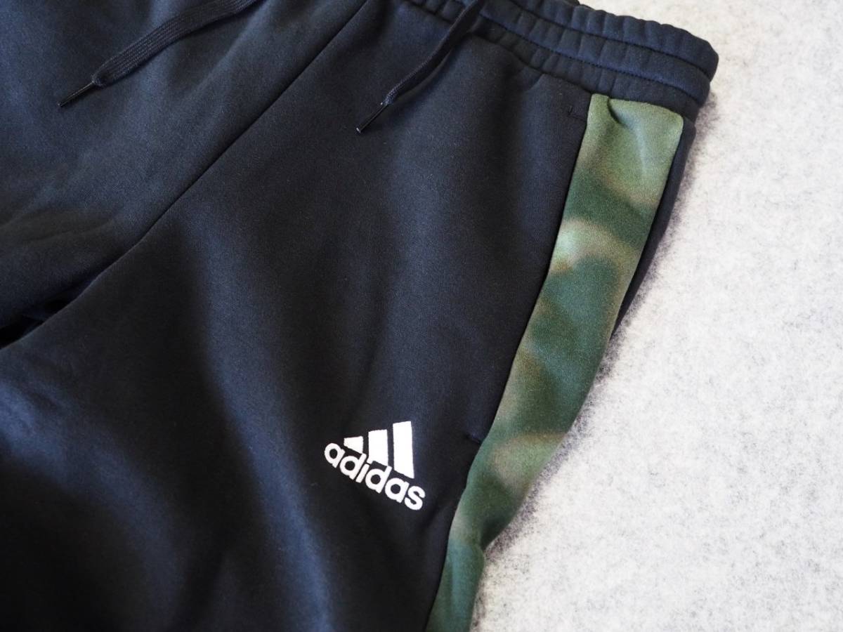 送料1040円～◆新品◆adidas◆アディダス◆カモ柄◆暖！裏起毛◆エッセンシャルズ フレンチテリーパーカー＋パンツSET◆L_画像2