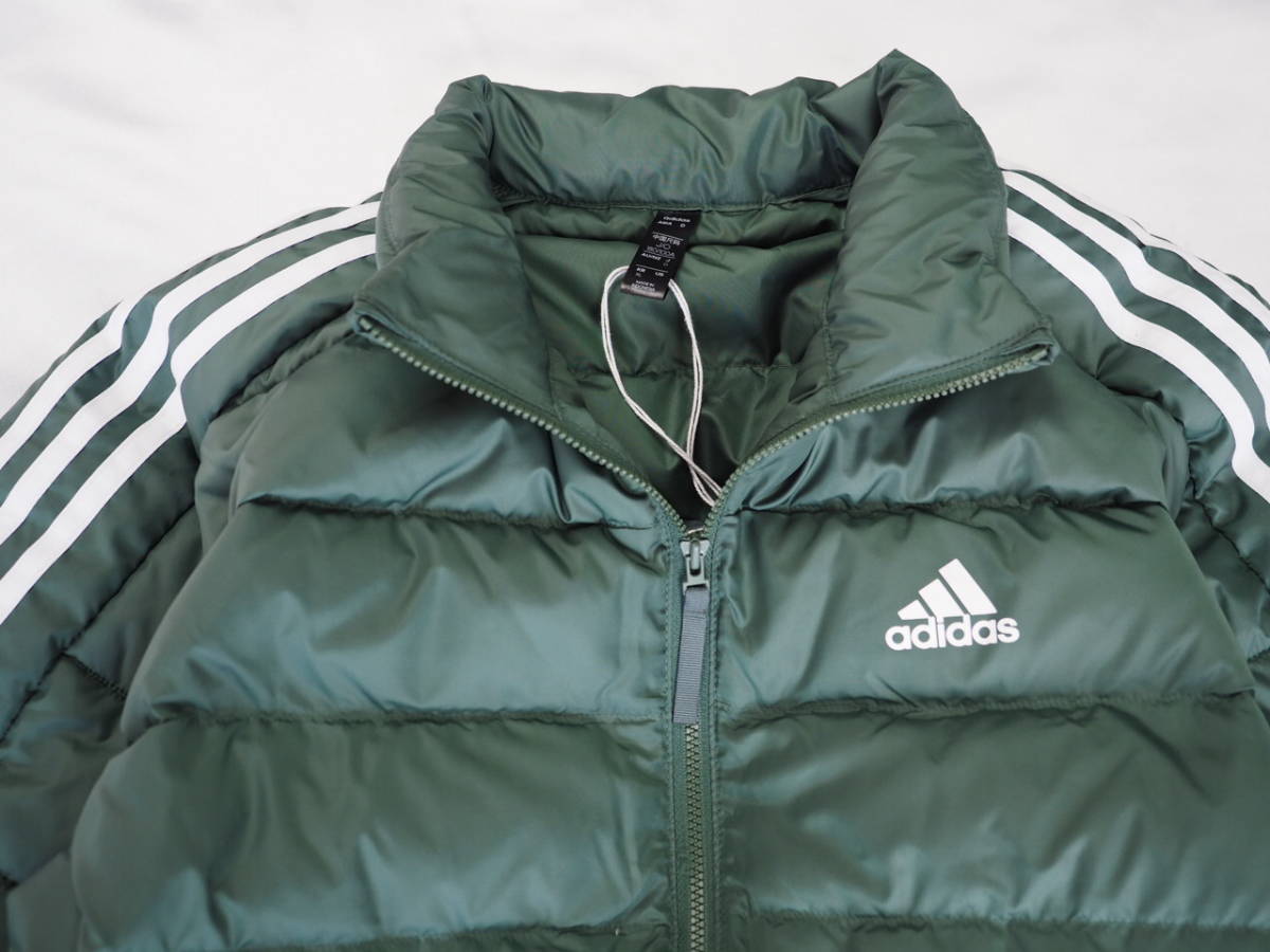 送料510円～◆新品◆adidas◆アディダス◆ESSENTIALS DOWN JACKET◆エッセンシャルズ ダウンジャケット◆グリーン◆Lの画像3