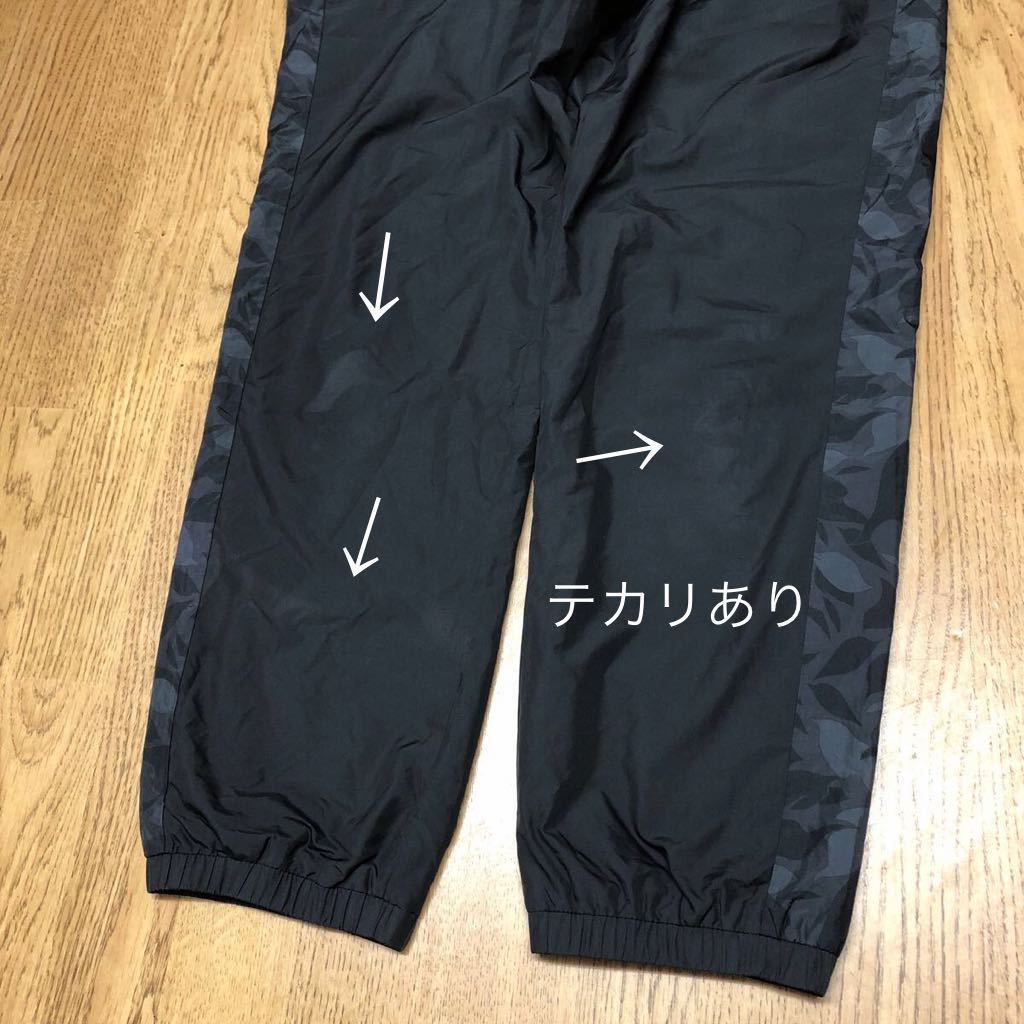 adidas＊アディダス レディースL ロングパンツ ボトムス ウィンドブレーカー 黒 シャカシャカ 裏起毛 秋冬 防寒着 スポーツウェア_画像7