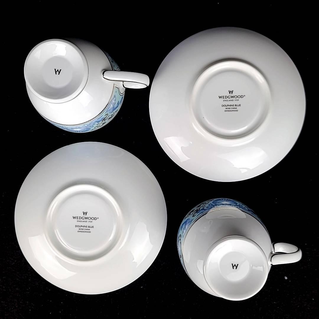 未使用 ウェッジウッド WEDGWOOD ドルフィンブルー カップ 未使用 ウェッジウッド WEDGWOOD ドルフィンブルー カップ
