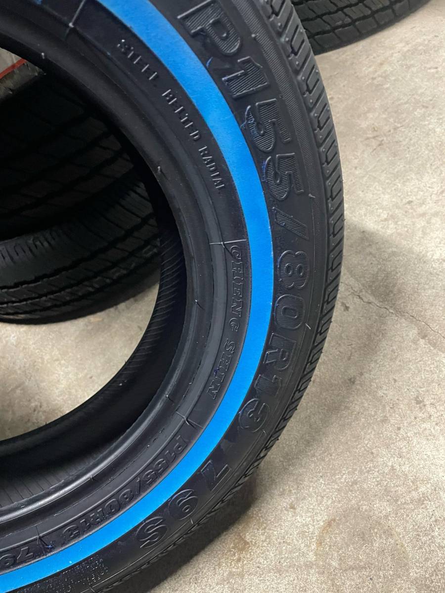 新品 MAXXIS MA-1 ホワイトリボン タイヤ 155/80R13 送料1500円1本　インパラ　キャデラック　ワイヤーホイール_画像3