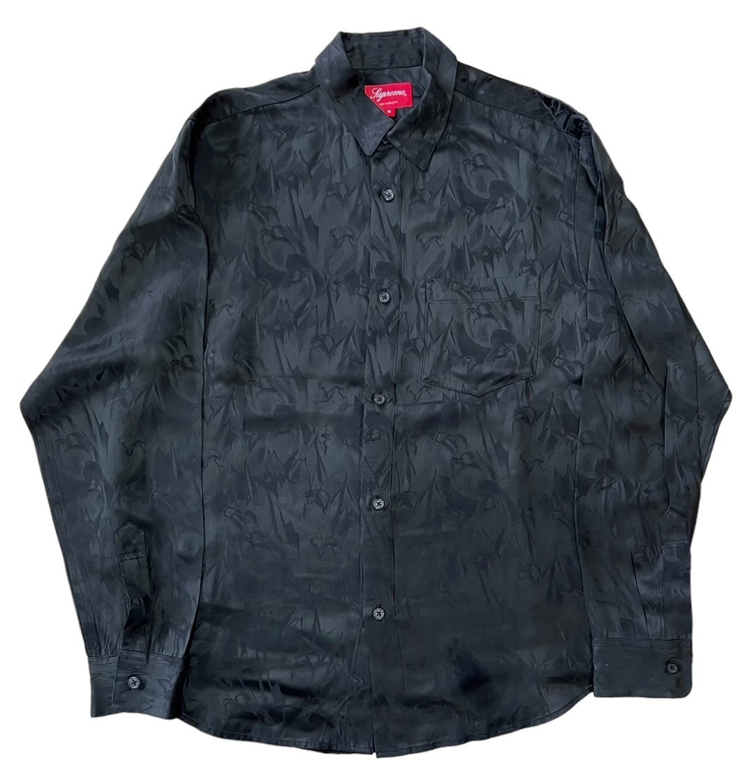 【美品】Supreme シュプリーム【Iridescent Shirt】2022年秋冬 22AW イリディセント レーヨンシャツ