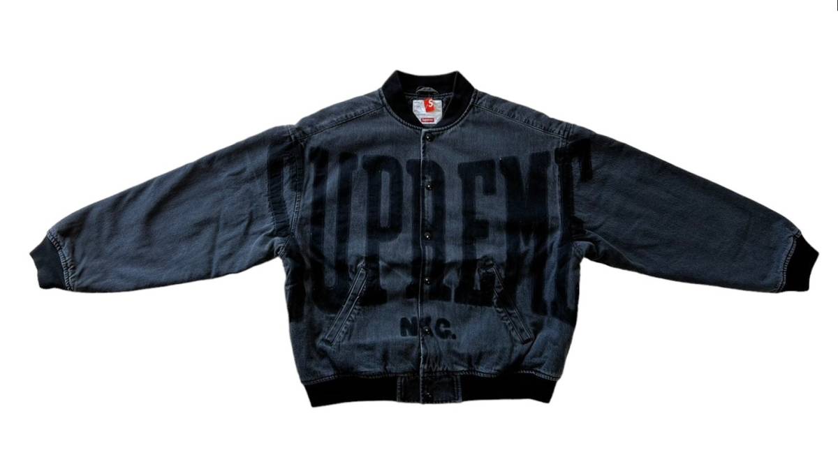 新品】Supreme シュプリーム【Washed Knockout Denim Varsity 新品】Supreme シュプリーム【Washed Knockout Denim Varsity