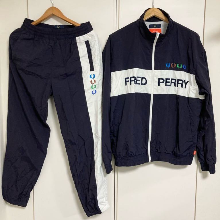 FRED PERRY（フレッドペリー）×BEAMS（ビームス） トラックジャケット&パンツセットアップ　貴重　Mサイズ　送料無料