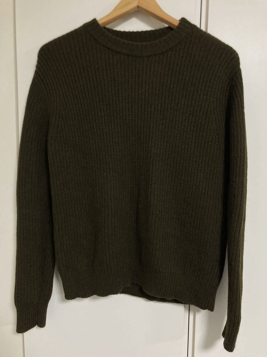 UNITED ARROWS( United Arrows ). mo hair . knitted L size khaki 