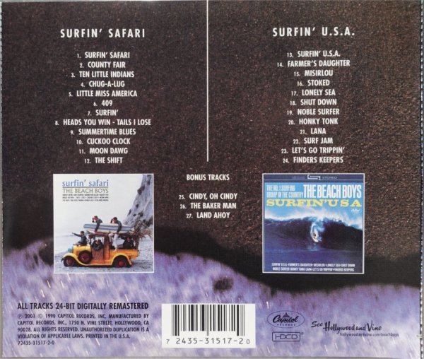 Beach Boys Surfin'Safari+Surfin'USA+3 1CD_画像3