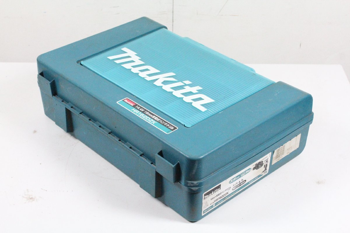 動作確認済み バッテリー無 Makita HR162D 16mm 充電式 ハンマドリル 14.4V バッテリー充電器 ケース付き マキタ 【現状品】_画像10