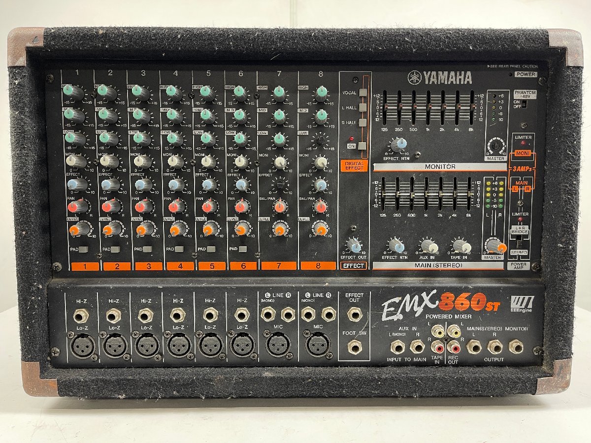 YAMAHA EMX860ST Powered mixer stereo 8ch [ junk ]