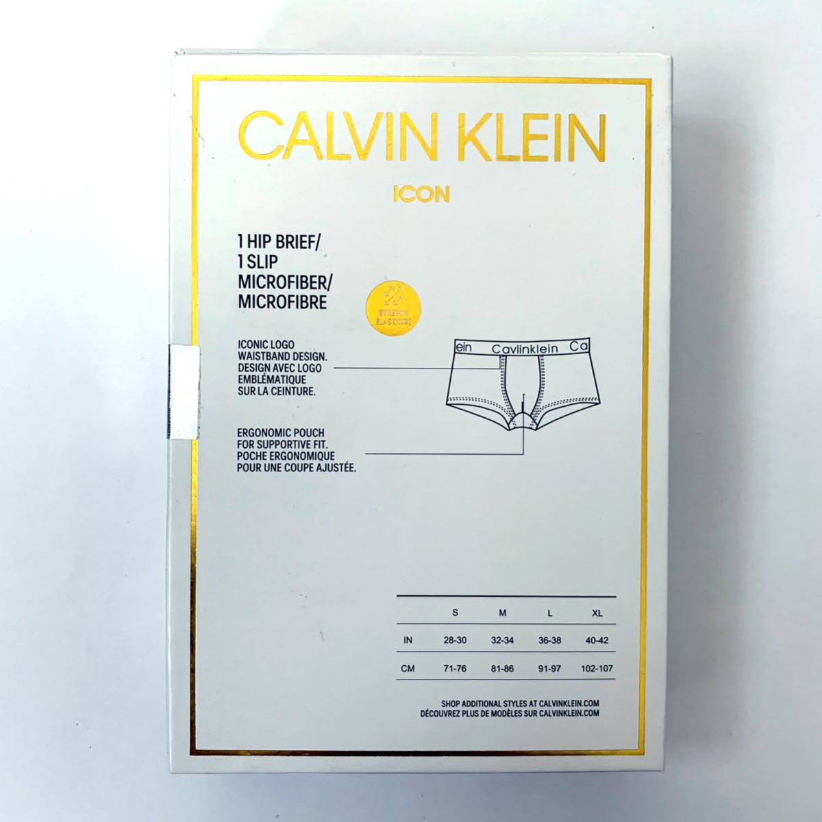 Calvin Klein ボクサーパンツ ICON Lサイズ 3枚セット ブラック ダークブルー ライトブルー 送料無料 最短発送 カルバンクライン_画像2