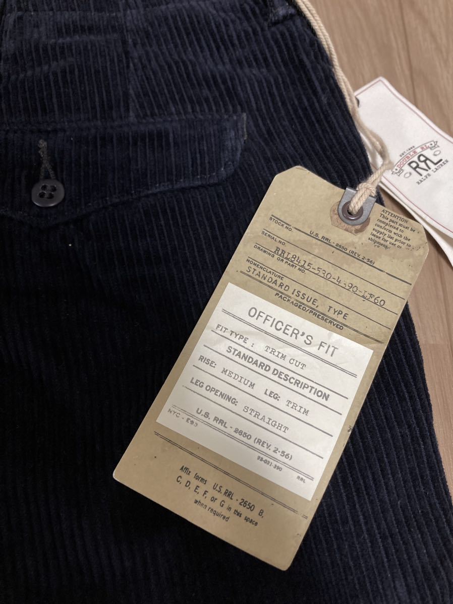 RRL コーデュロイパンツ　太畝　W38　ブラックネイビー系　Ｌ　XL ダブルアール　レア　風合い　レアサイズ　36 34 ヴィンテージ_画像8