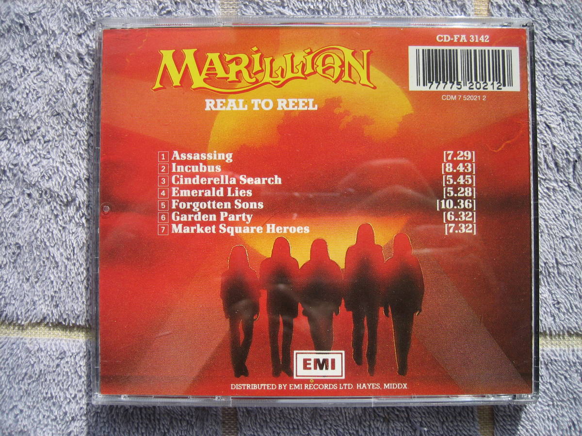 CD　英国ネオプログレ名盤　マリリオン　ライヴ　Real To Reel 　輸入盤・中古品　Marillion_画像3