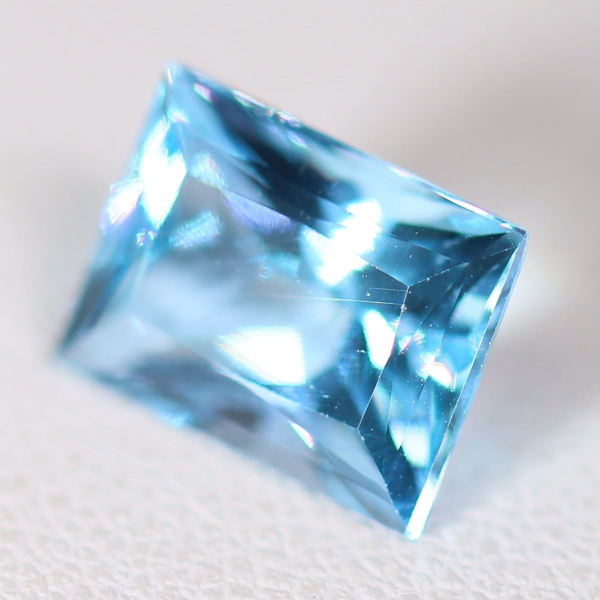 * super-discount start * [ natural blue topaz ]4.27ct Brazil production loose color stone unset jewel gem [4053S]