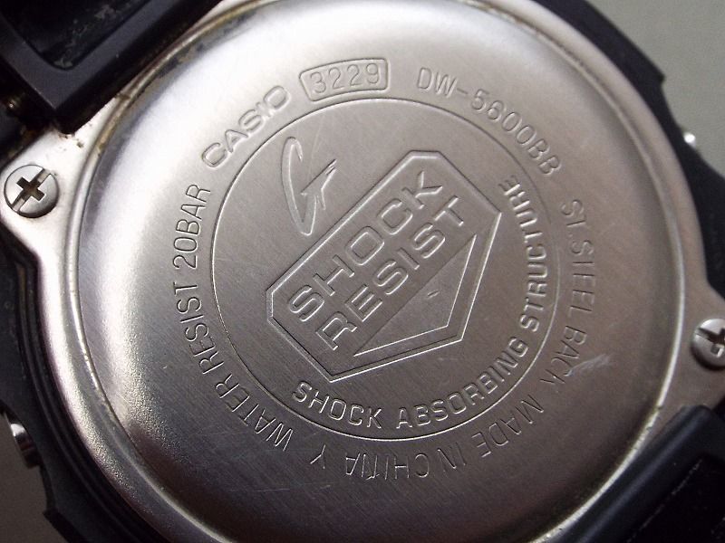 CASIO/カシオ G-SHOCK ソリッドカラーズ クォーツ デジタル腕時計 DW-5600BB 【W7y1】_画像5