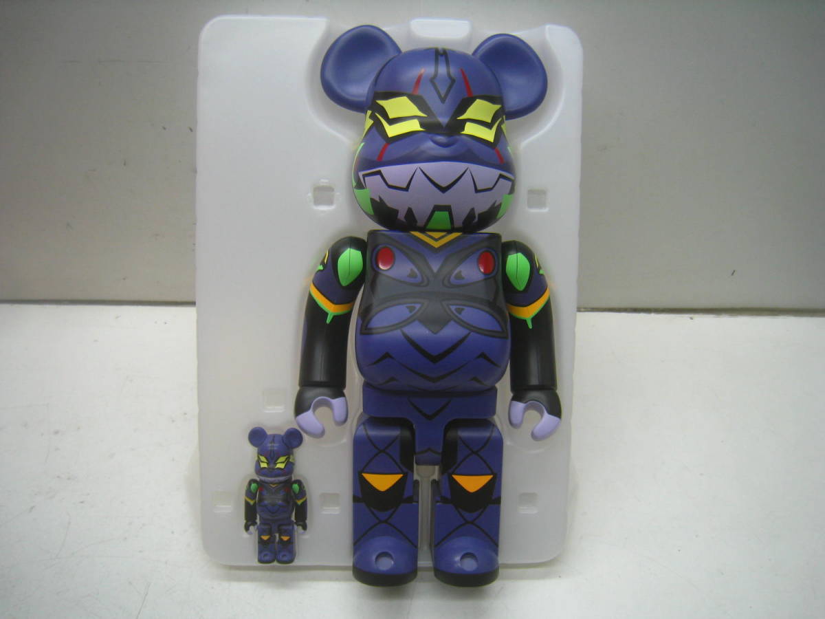 ●●BE@RBRICK/ベアブリック シン・エヴァンゲリオン 劇場版 第13号機 (新塗装版) 100％ & 400％ _画像4