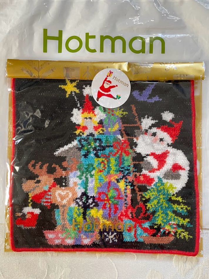 新品・未使用、プレゼント包装！☆HOTMAN☆ ホットマン クリスマス ハンド タオル ♪_画像1