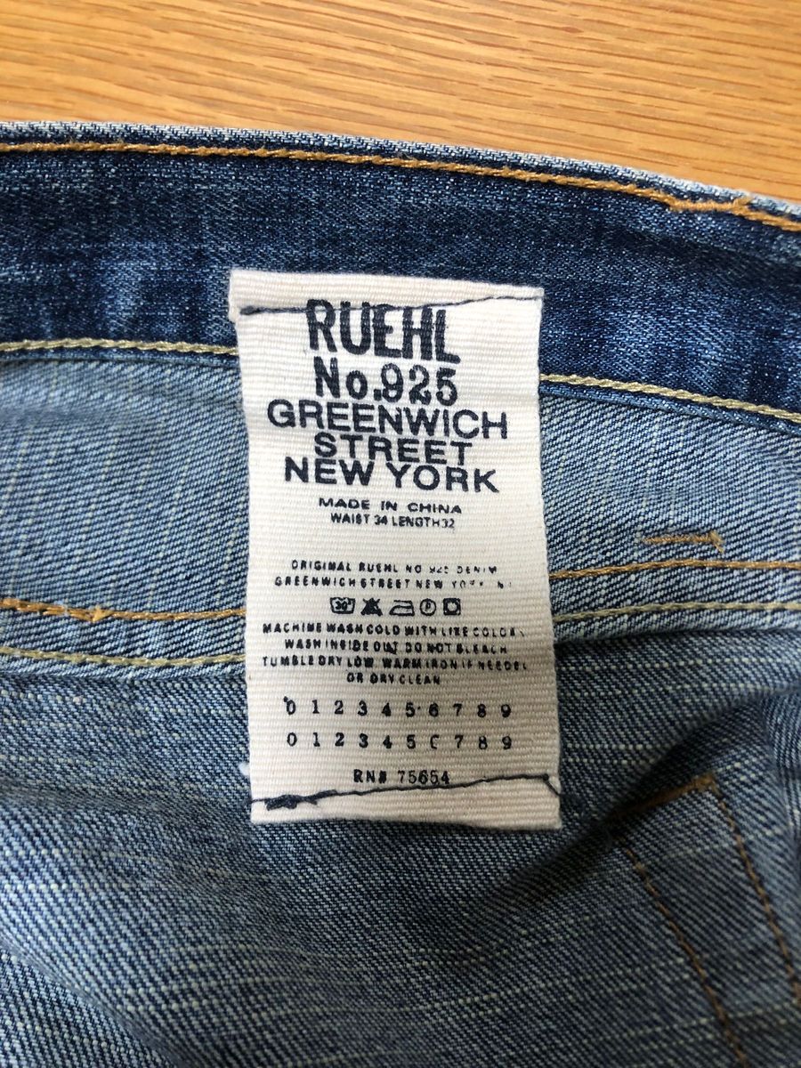 希少RUEHL No 925 デニム ジーンズ ルールナンバー925|Yahoo 希少RUEHL No 925 デニム ジーンズ ルールナンバー925|Yahoo