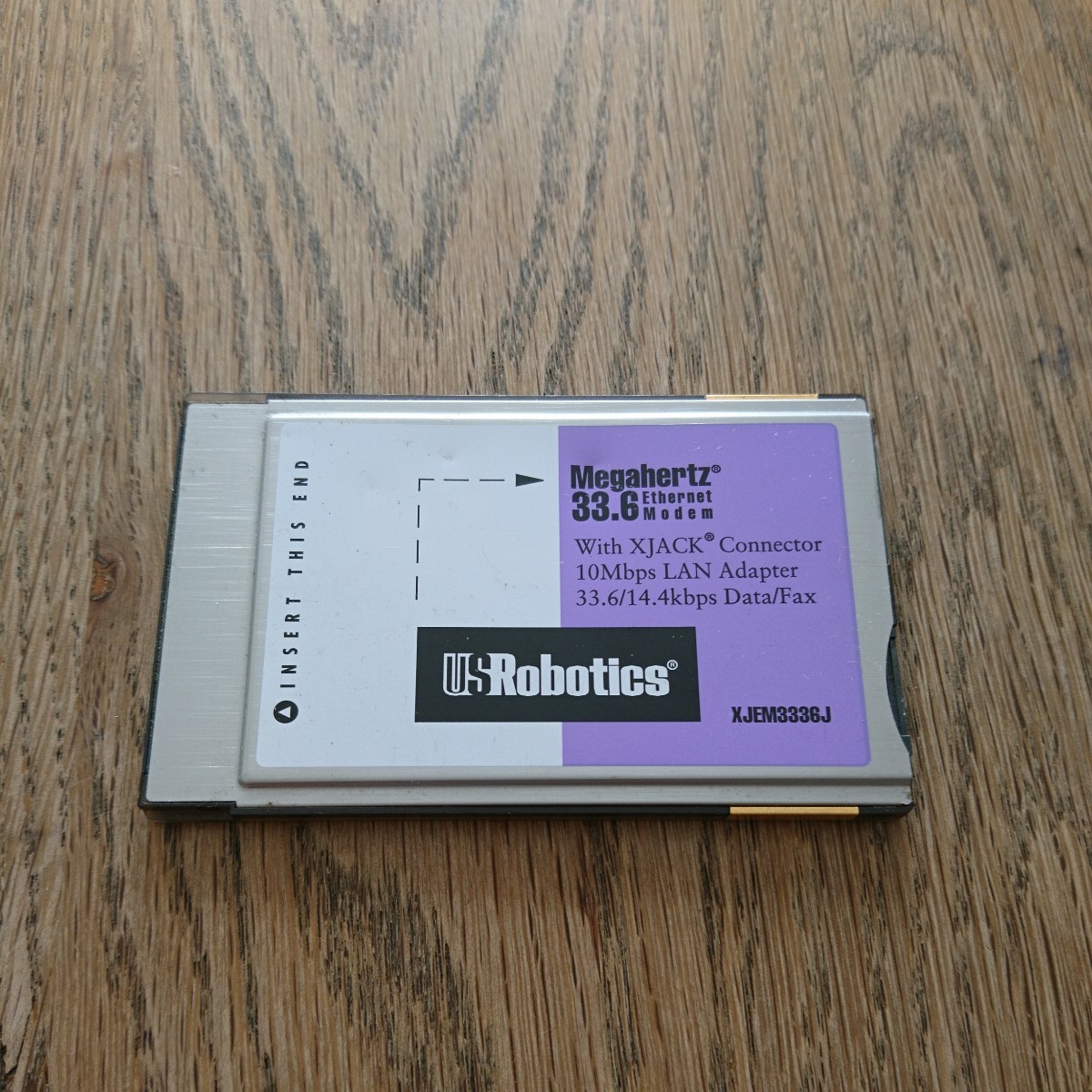 USRobotics Megahertz XJACK 33.6 Modem カード PCMCIA_画像1