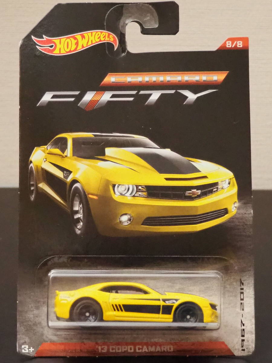 HOT WHeeLs 13 CHEVROLET COPO CAMARO FIFTY CELEBRATING 50th 黄 カマロ ミニカー５０周年記念 限定 SPECIAL EDITION ホットウィール_画像1