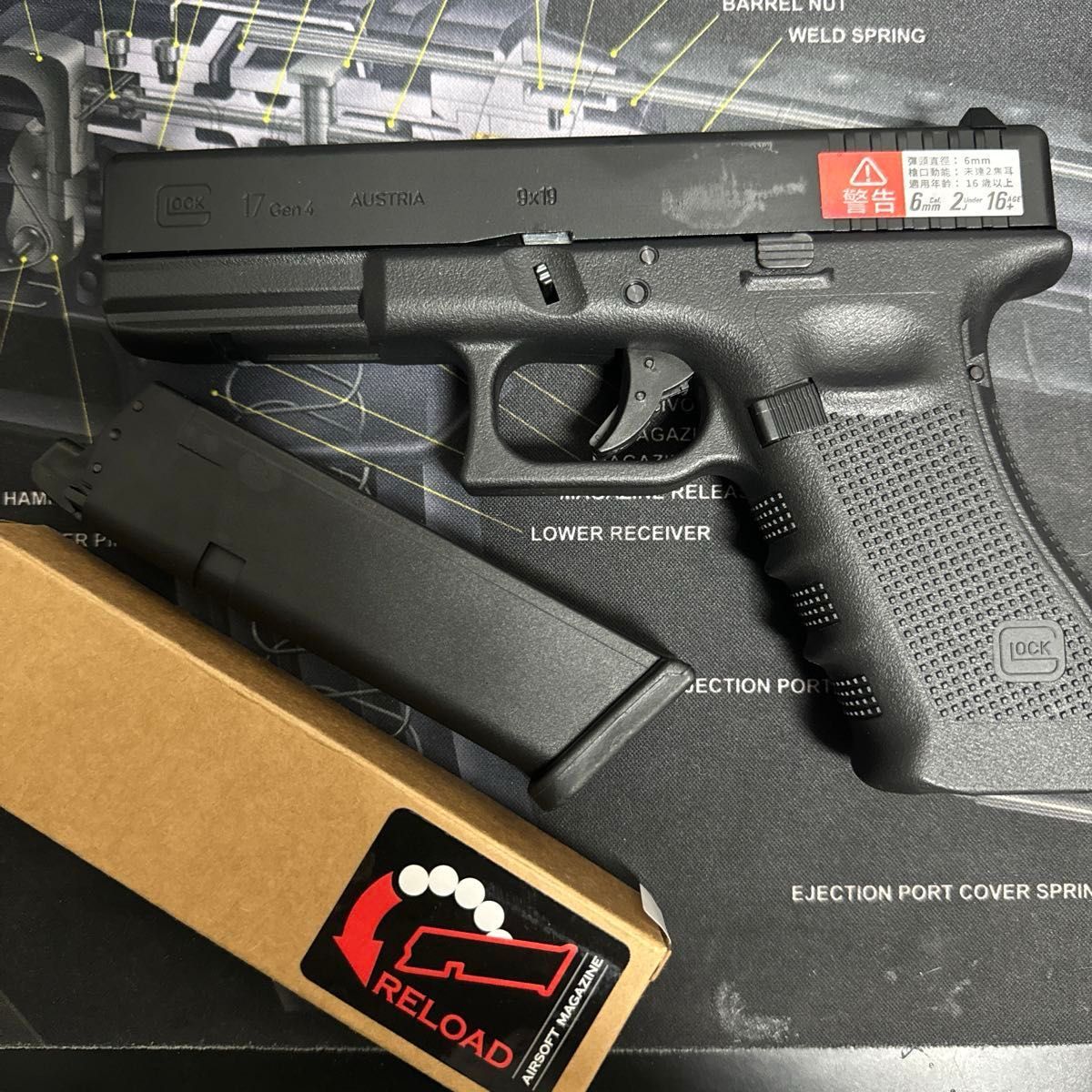 VFC glock17gen4とreload co2スペアマガジンセット 新品保管品 VFC glock17gen4とreload co2スペアマガジンセット 新品保管品
