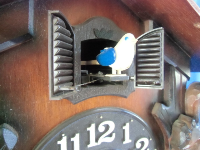 昭和レトロ、SEIKO、木製のクォーツ鳩時計の画像7