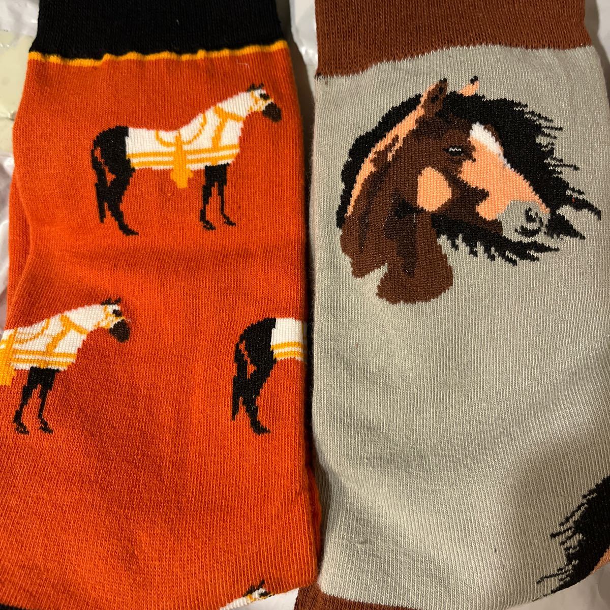 【新品未使用】馬柄ソックス 5足セット 靴下 horse print socksの画像8