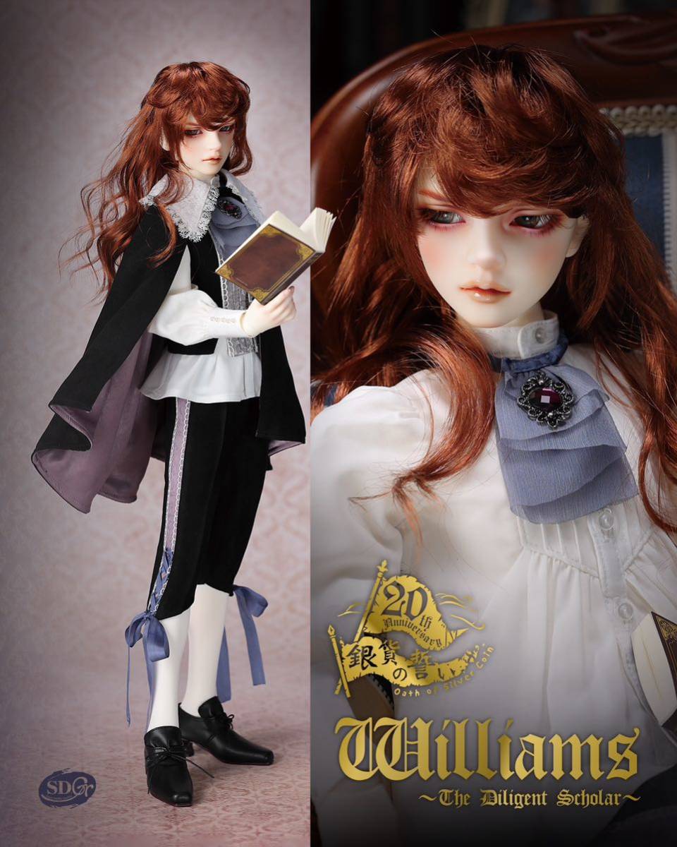 新品 ボークス　Volksドルパ50 SD13 女の子 エリザベスElizabeth SDGr 男の子 ウィリアムズ　Williams 2体セット_画像2