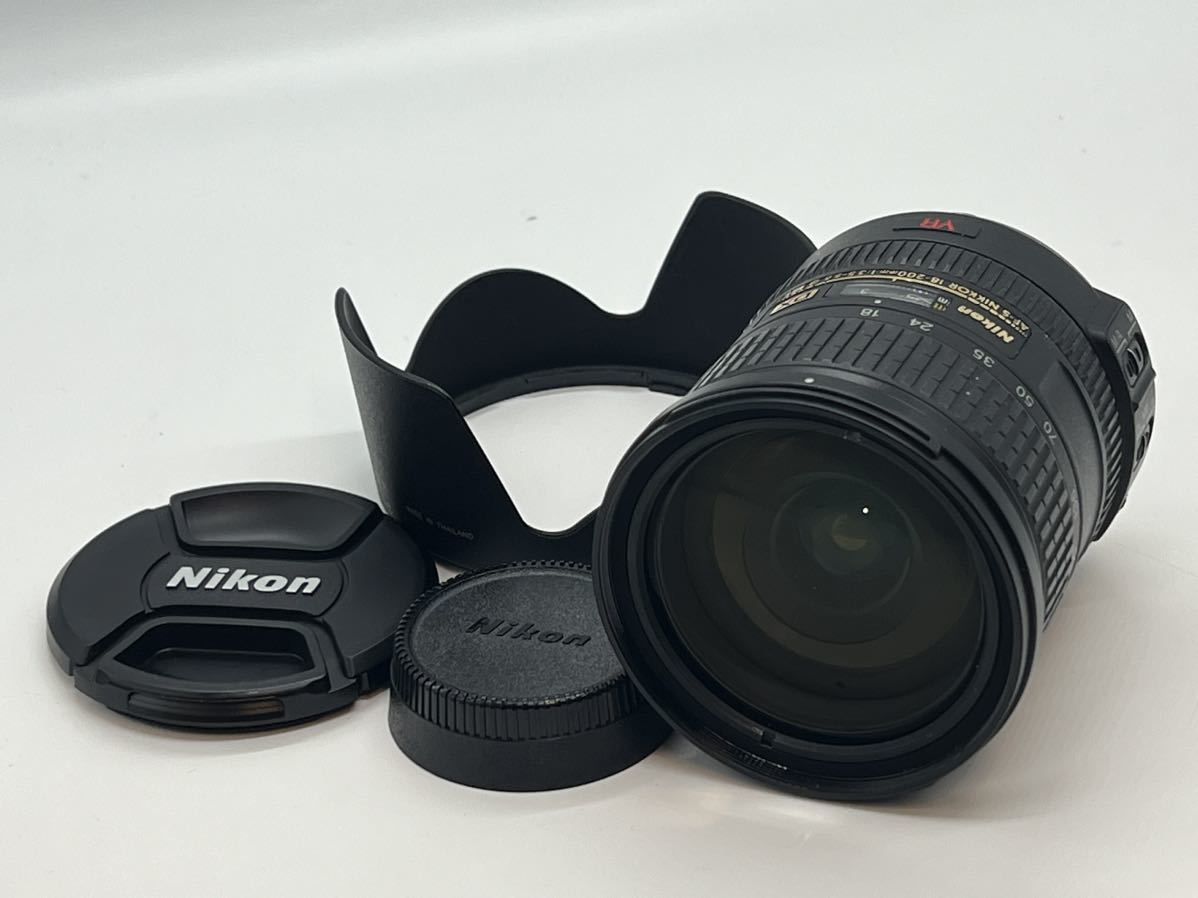 ★美品★ ニコン Nikon AF-S DX 18-200mm F3.5-5.6G ED VR ★前後キャップ・フード付★ #751 #6021 #B88_画像1