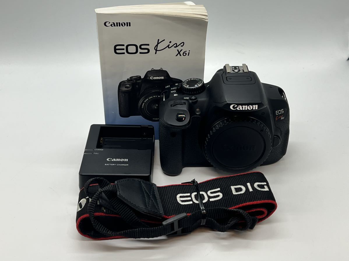 ★極上品★ キャノン Canon EOS Kiss X6i ボディ ★バッテリー・充電器・取説・ストラップ付★ #787 #9221 #A22_画像1