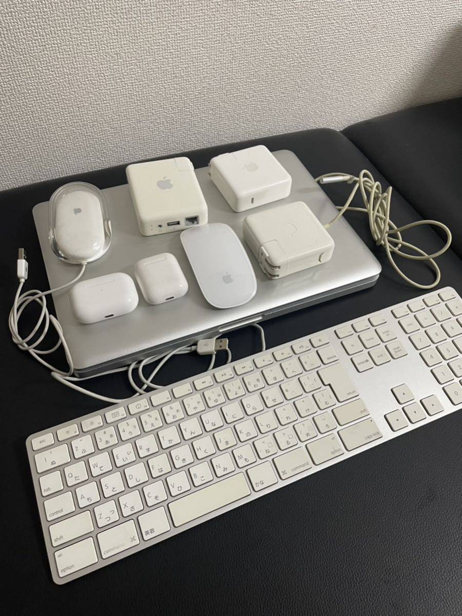 ジャンク　Apple キーボード MacBook Pro マウス　アップル パソコン　マックブック AirPods まとめて_画像1