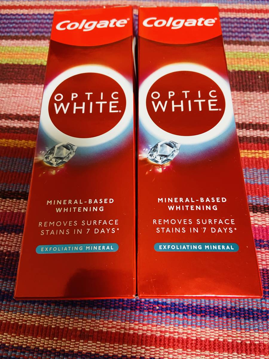  new package koru gate Colgate 100g Opti k white whitening tooth paste 2 piece set unused 