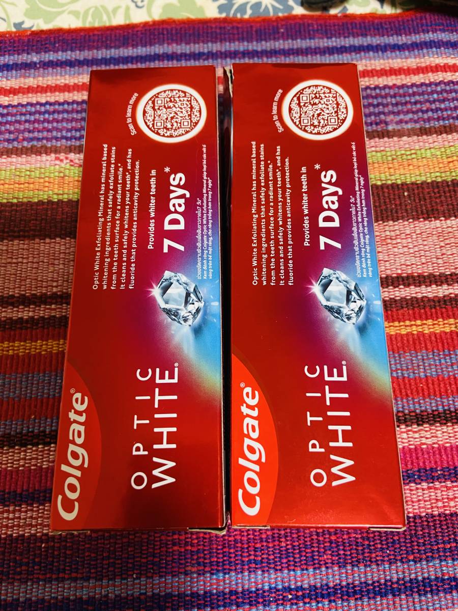  new package koru gate Colgate 100g Opti k white whitening tooth paste 2 piece set unused 