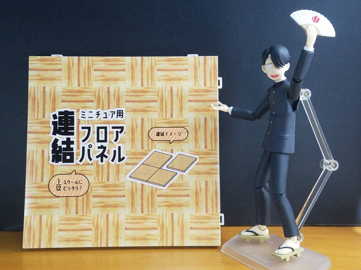 ミニチュア床材 コンクリート 大理石 撮影ボード 連結フロアパネル 学校ドールハウス figma ジオラマ情景 昭和レトロ 廃墟 駅 シルバニア_画像9