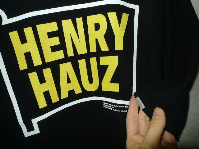 ◆ROUGH AND RUGGED ラフアンドラゲッド XL 23ss HENRY HAUZ　ヘンリーハウズ　 Tシャツ 黒 サイズXL 美品_画像2