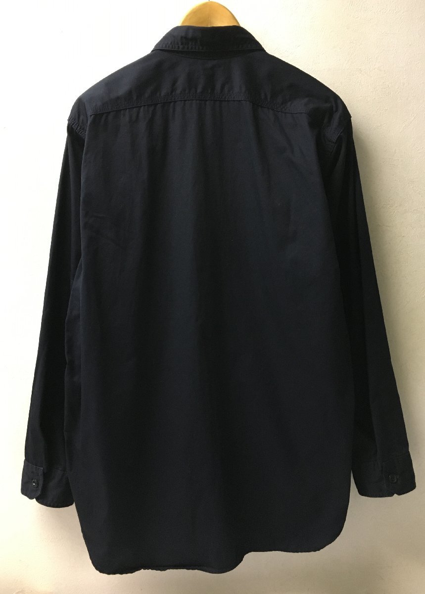 ◆エンジニアードガーメンツ 23AW 美品 Work Shirt-Cotton Micro Sanded Twill Black ツイル　ワーク　シャツ M NAVY 定価２５３００円_画像3