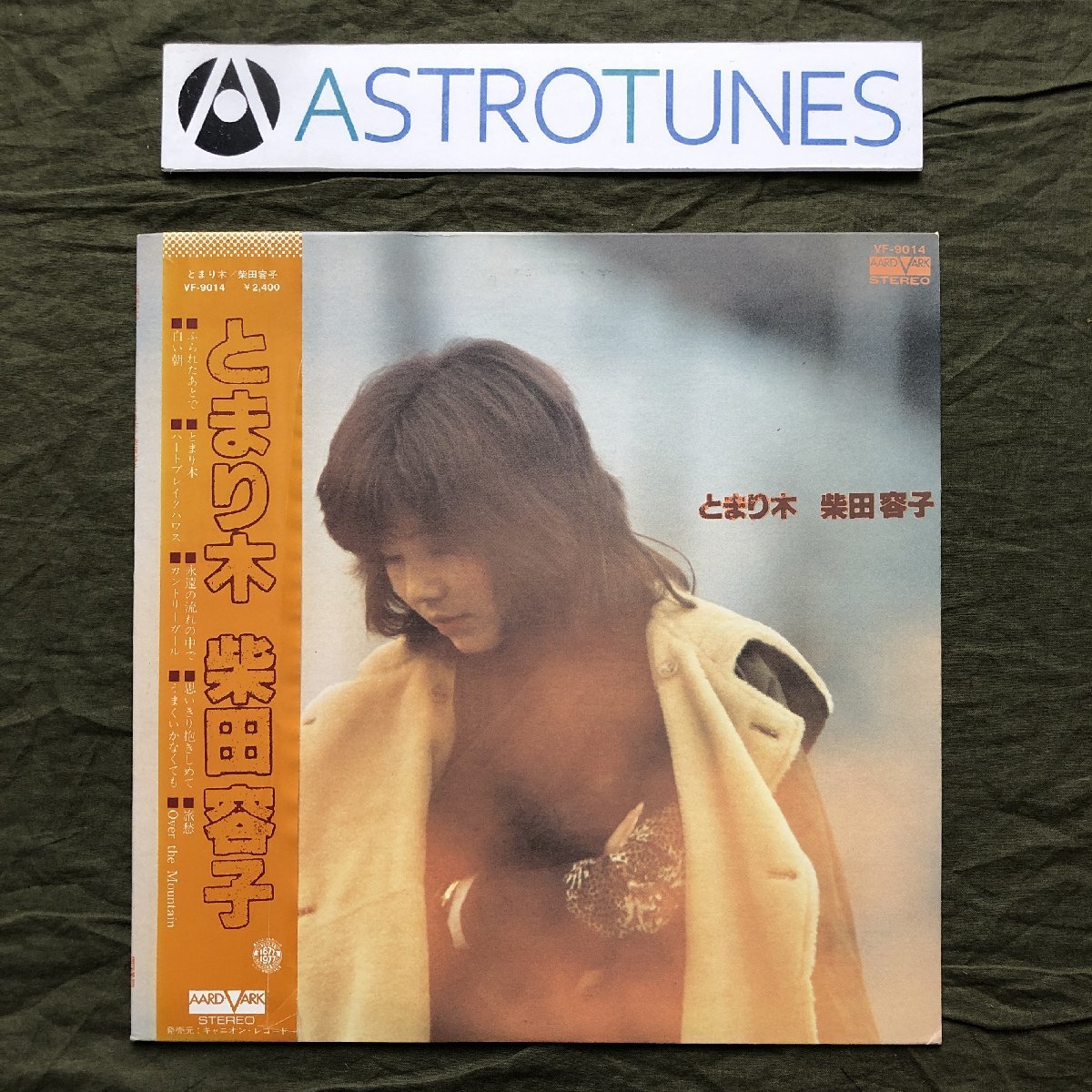 美盤 良ジャケ レア盤 1978年 オリジナルリリース盤 柴田容子 Yoko Shibata LPレコード とまり木 帯付 J-Pop ふられたあとで 白い朝_画像1