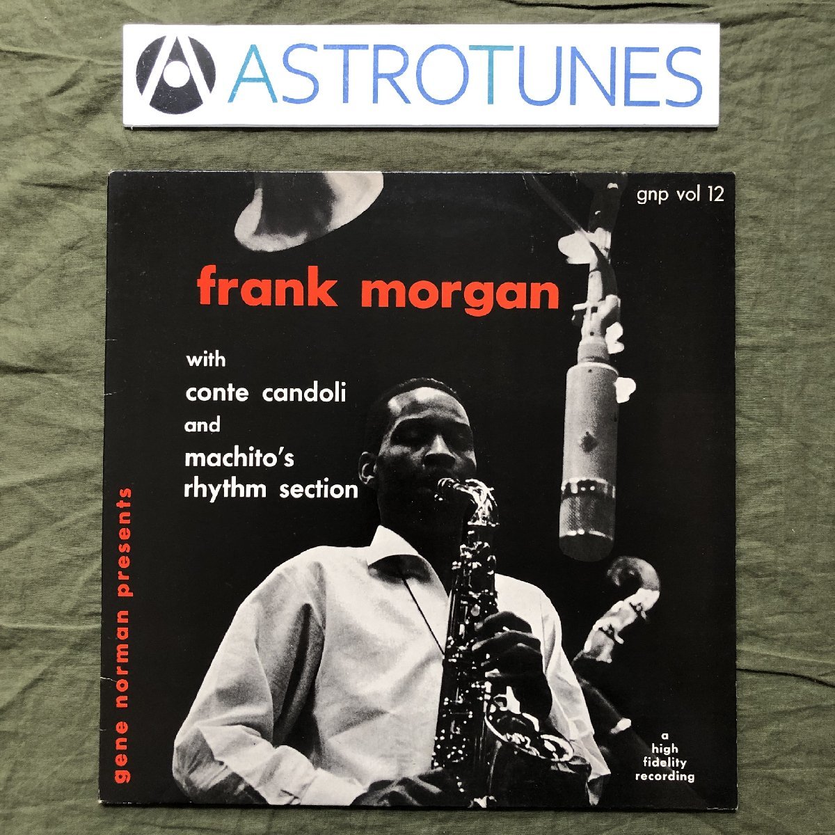 美盤 レア スペイン盤 1987年 フランク・モーガン Frank Morgan LPレコード With Conte Candoli And Machito's Rhythm 1955年録音_画像1
