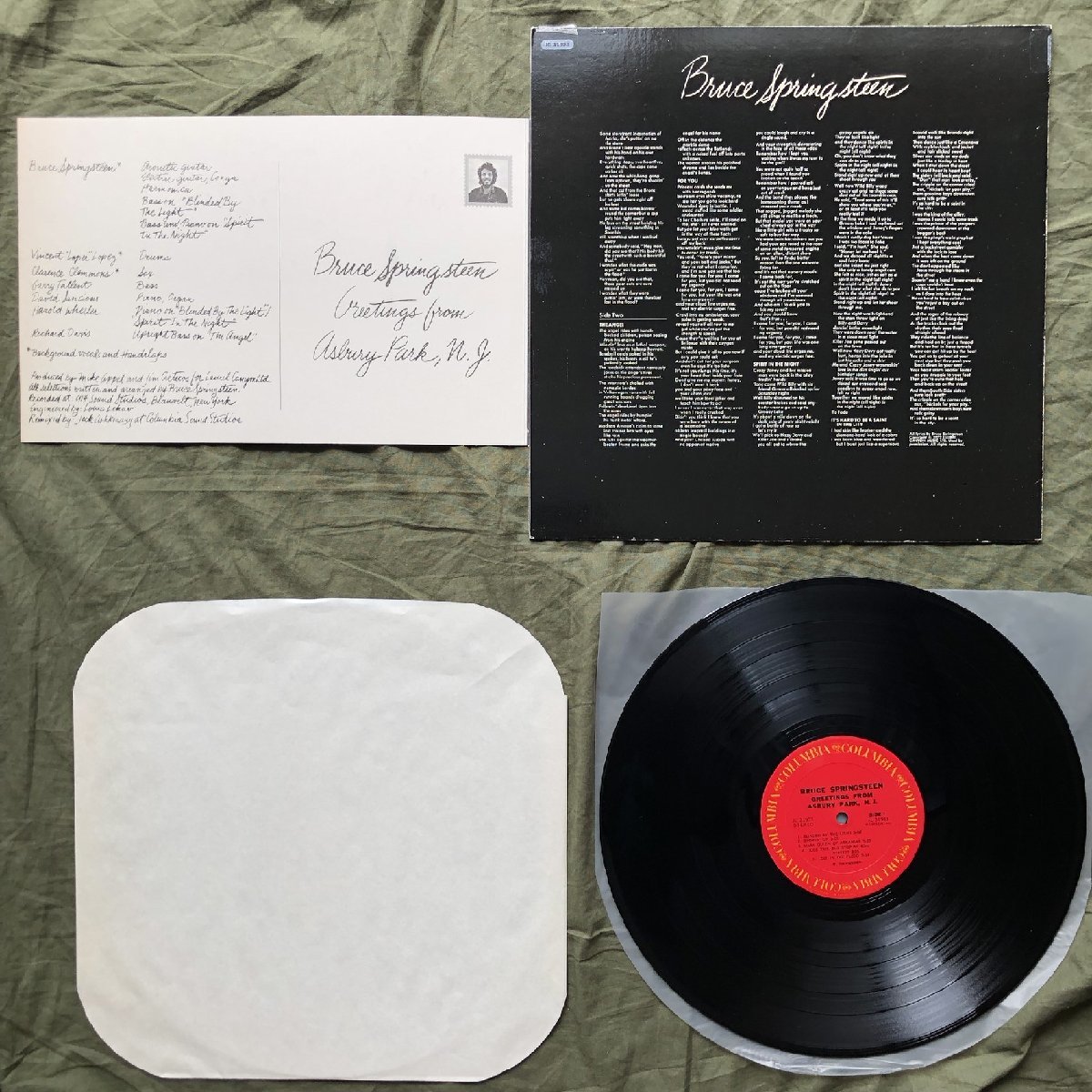 良盤 1979年 米国 本国盤 Bruce Springsteen LPレコード アズベリー・パークからの挨拶 Greetings From Asbury Park_画像5
