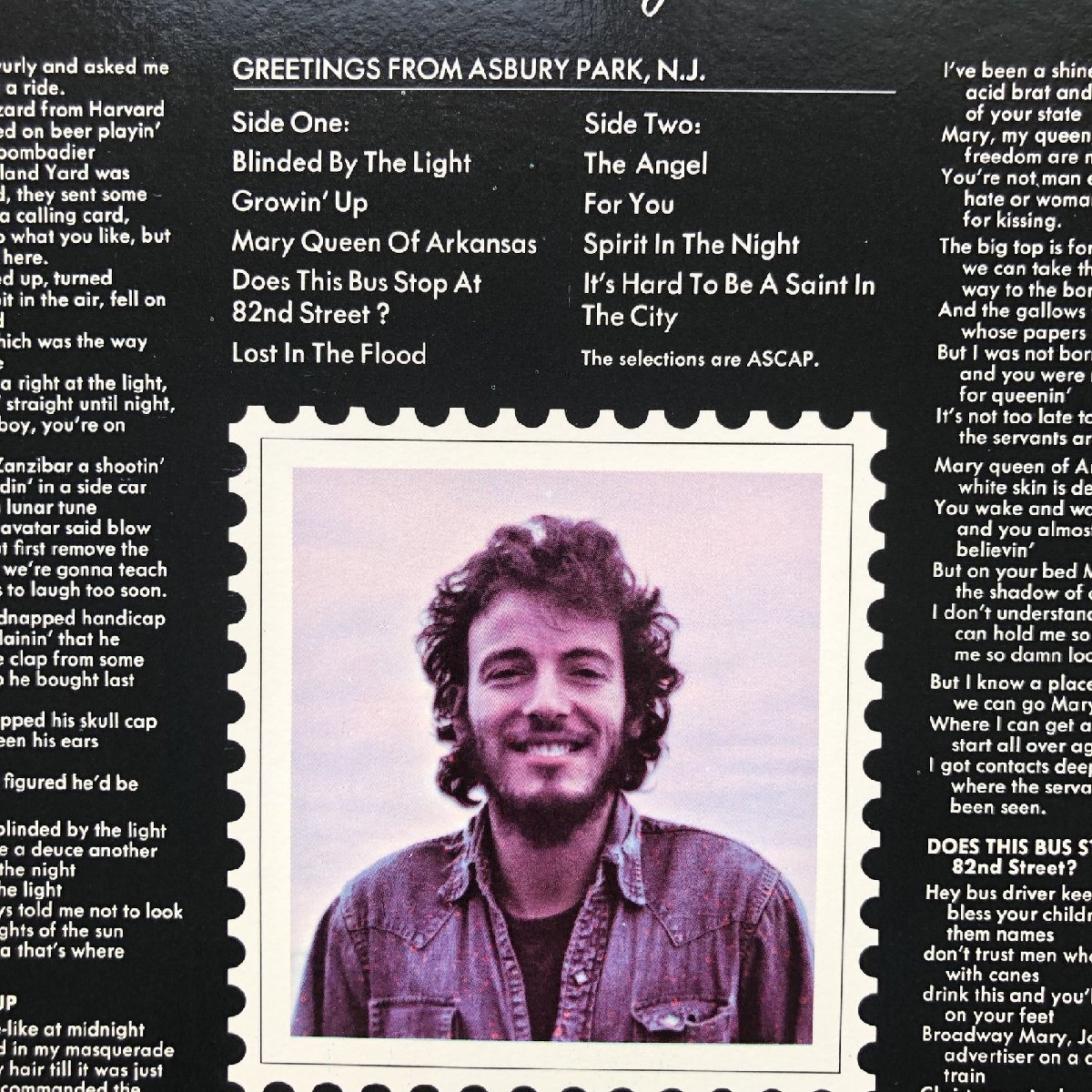 良盤 1979年 米国 本国盤 Bruce Springsteen LPレコード アズベリー・パークからの挨拶 Greetings From Asbury Park_画像6