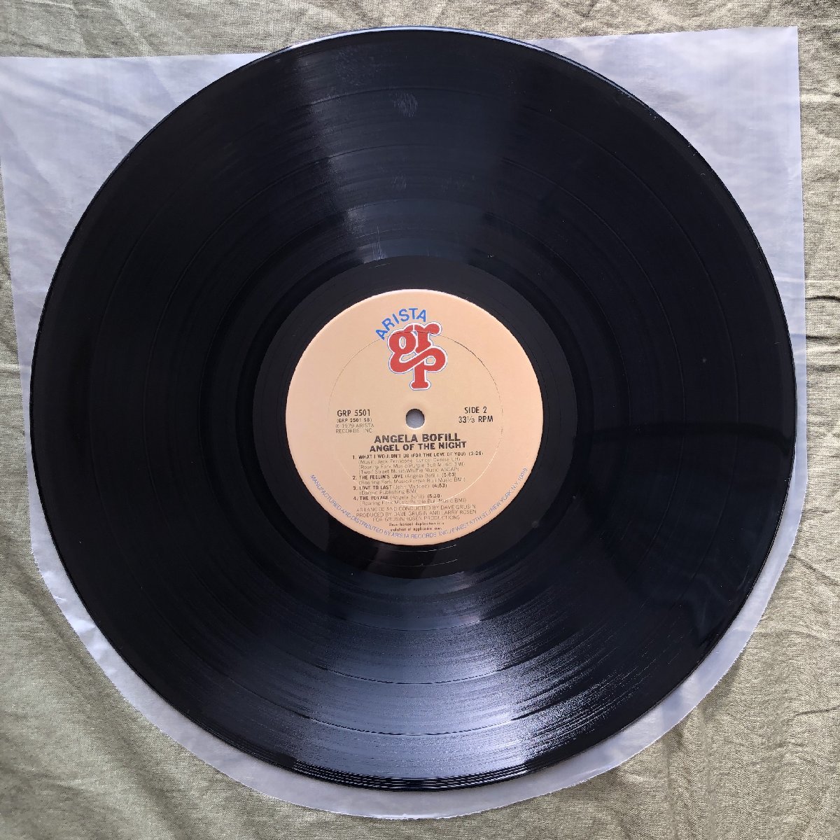 原信夫Collection 美盤 良ジャケ 1979年 米国 本国オリジナル盤 アンジェラ・ボフィル Angela Bofill LPレコード Angel Of The Night_画像10