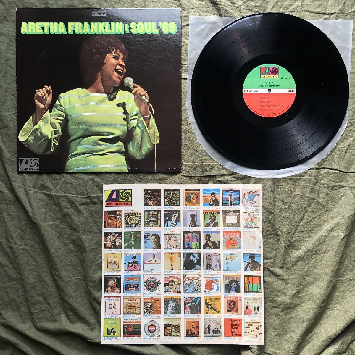 原信夫Collection 良ジャケ 1969年 米国 本国オリジナルリリース盤 Aretha Franklin LPレコード Soul '69: Ron Carter, Kenny Burrell_画像5