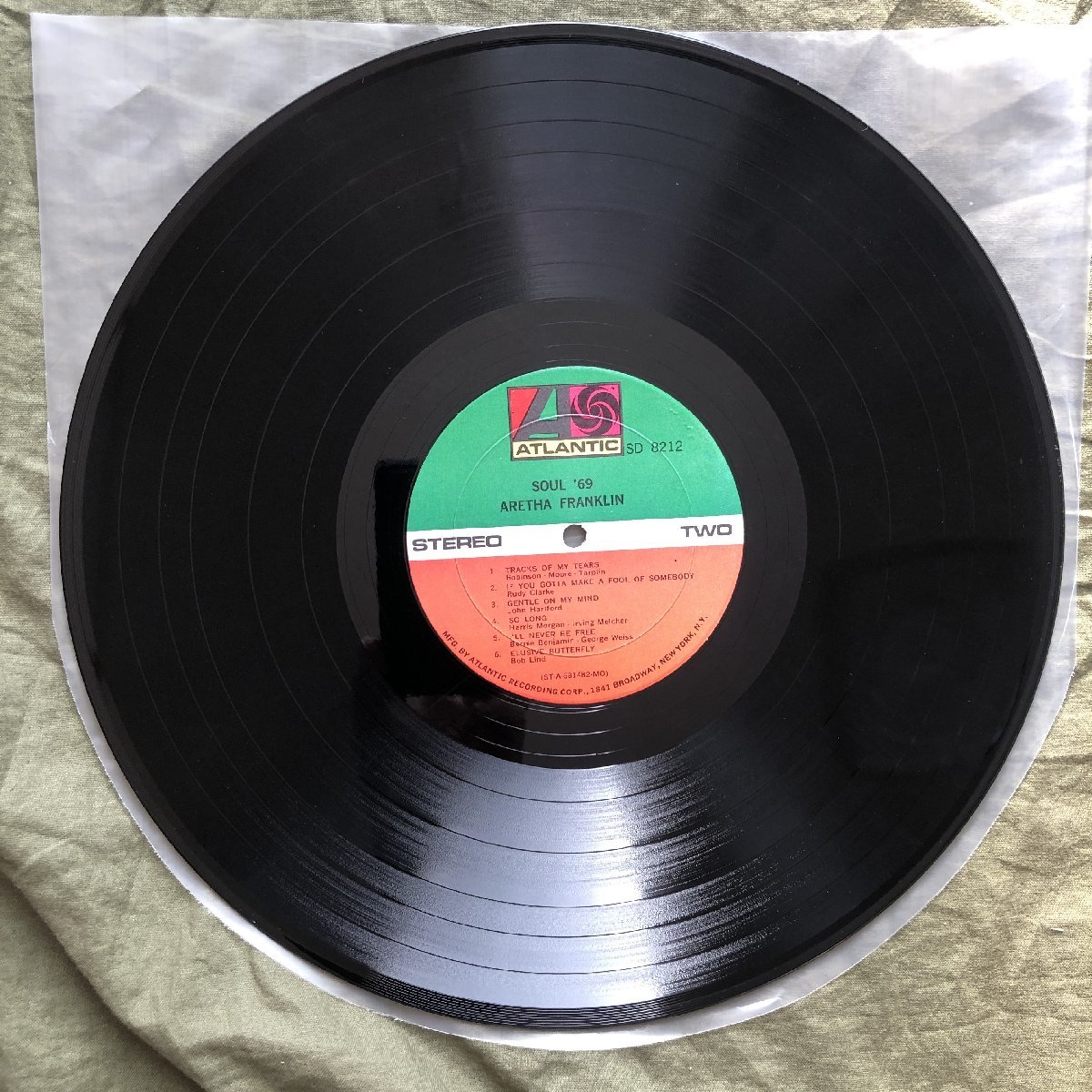 原信夫Collection 良ジャケ 1969年 米国 本国オリジナルリリース盤 Aretha Franklin LPレコード Soul '69: Ron Carter, Kenny Burrell_画像9
