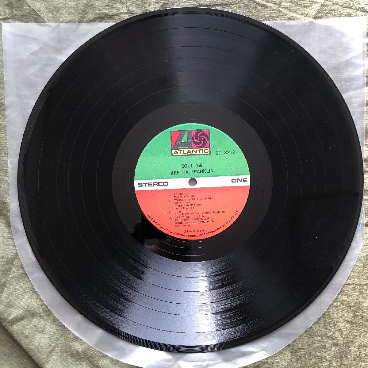 原信夫Collection 良ジャケ 1969年 米国 本国オリジナルリリース盤 Aretha Franklin LPレコード Soul '69: Ron Carter, Kenny Burrell_画像8