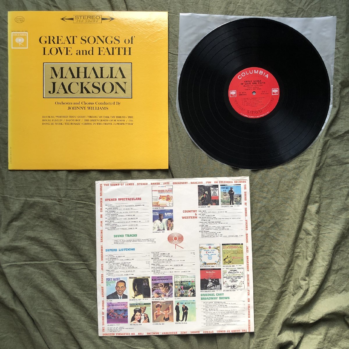 原信夫Collection 美盤 激レア 1962年 CS 8624 米国 本国オリジナルリリース盤 Mahalia Jackson LPレコード Great Songs Of Love And Faith_画像5