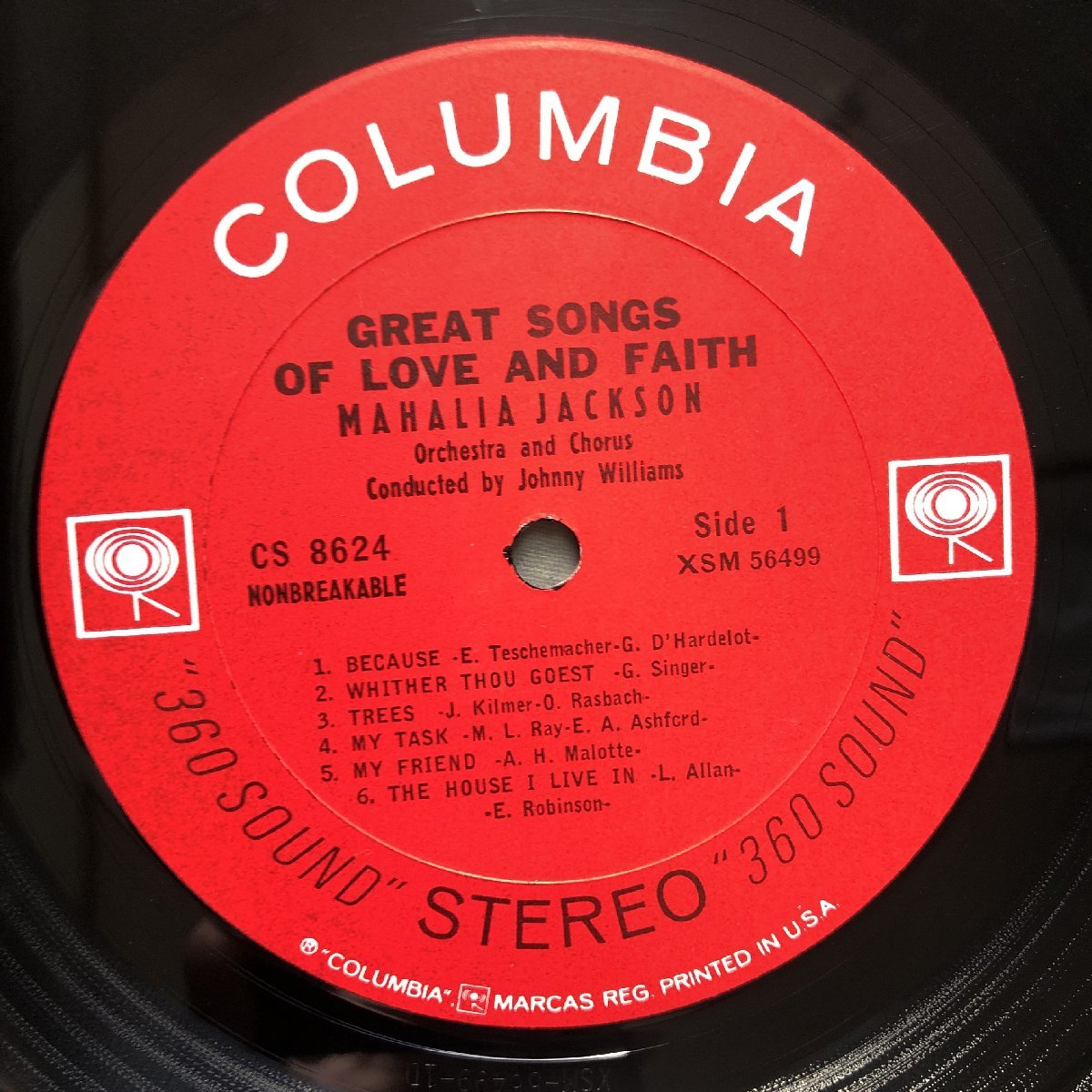 原信夫Collection 美盤 激レア 1962年 CS 8624 米国 本国オリジナルリリース盤 Mahalia Jackson LPレコード Great Songs Of Love And Faith_画像8
