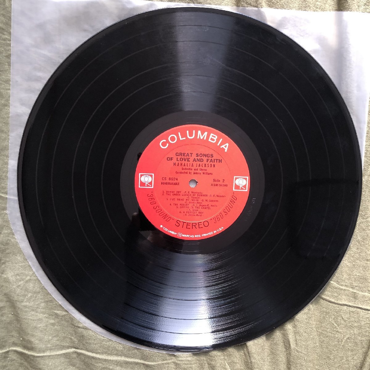 原信夫Collection 美盤 激レア 1962年 CS 8624 米国 本国オリジナルリリース盤 Mahalia Jackson LPレコード Great Songs Of Love And Faith_画像10